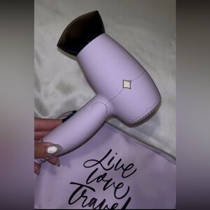 Purple Travel Bag with Mini Hair Dryer